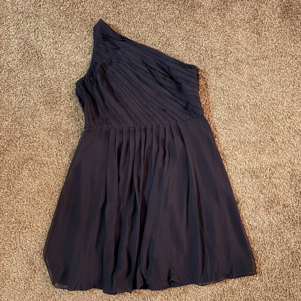 Unique Ann Taylor Vintage Navy Cocktail Dress